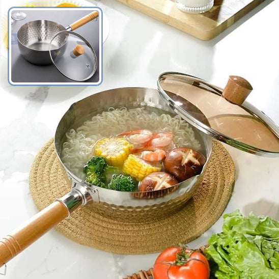 Casserole en Acier Inoxydable avec Couvercle