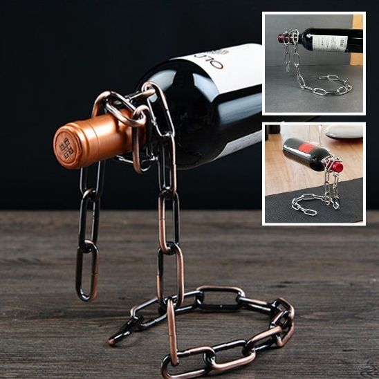 Porte Bouteille de Vin Chaine Magique