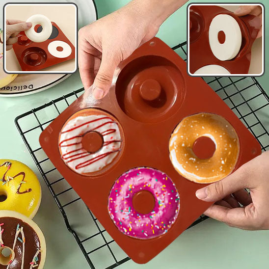 Moule à Beignet en Silicone 4 cavités