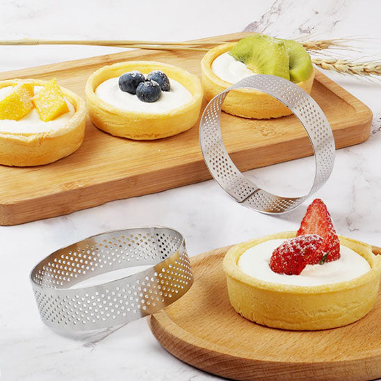 Anneaux de Tartes en Acier Inoxydable 4 pièces