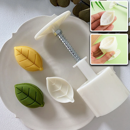 Emporte-Pièce avec Tampon en Forme deFeuilles