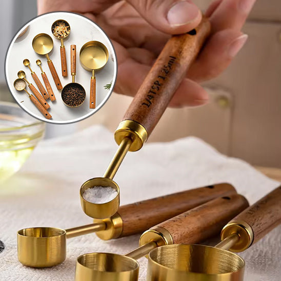 Ensemble de 8 Tasses et Cuillères à Mesurer