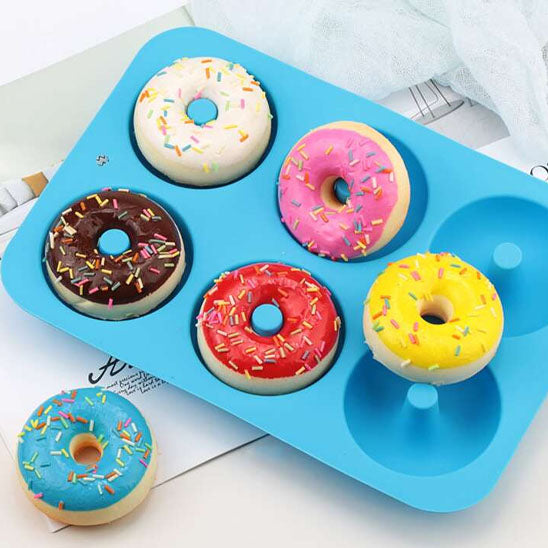 Moule à beignets en Silicone 6 cavités