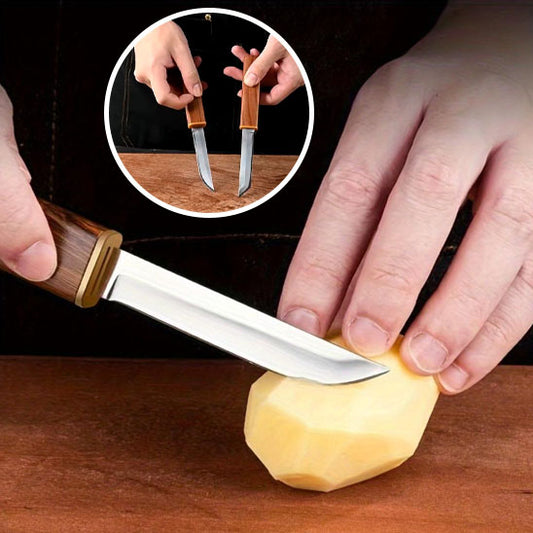 Couteau Double Droit 2 en 1