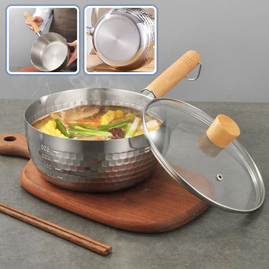 Casserole en Acier Inoxydable avec Couvercle