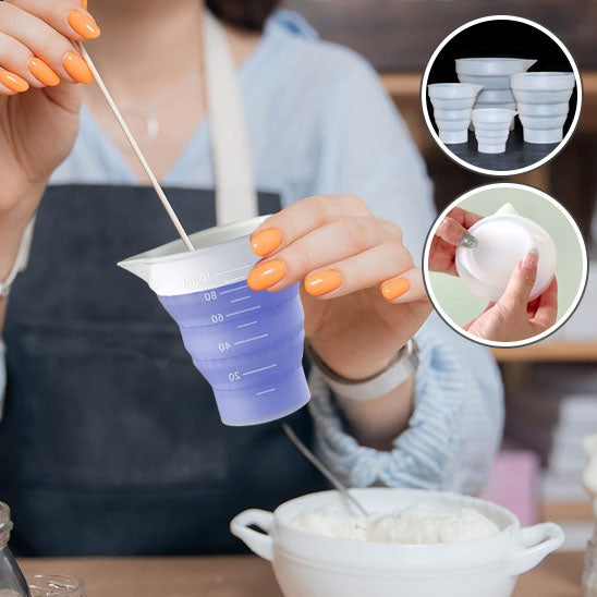 Tasse à Mesurer Pliable en Silicone