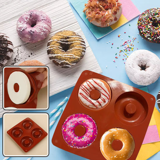 Moule à Beignet en Silicone 4 cavités