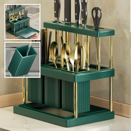 Porte-Couteau de Cuisine Multifonction