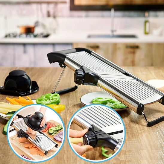 La Mandoline Réglable en Acier Inoxydable