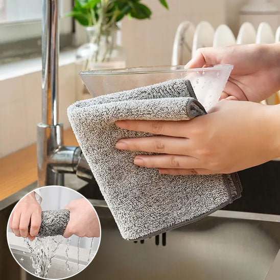 Serviette Absorbante Épaissie de Style Japonais 5 pièces