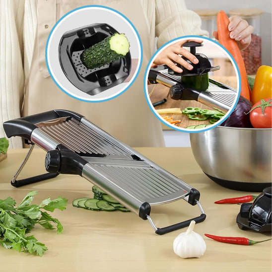 La Mandoline Réglable en Acier Inoxydable