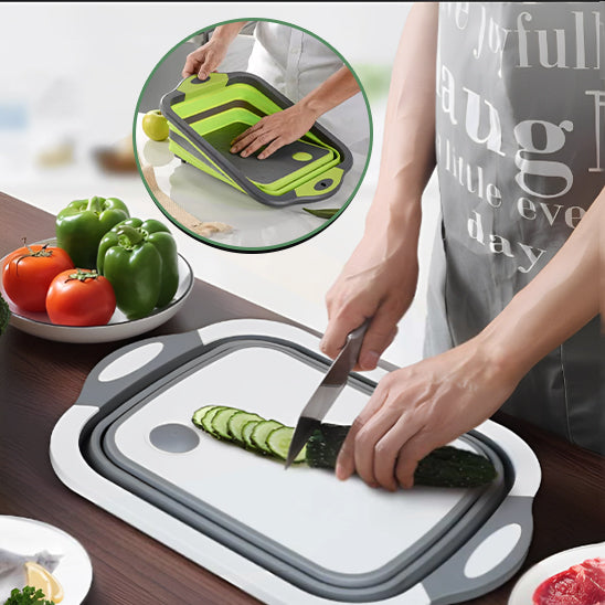 Planche à Découper Pliante avec Passoire