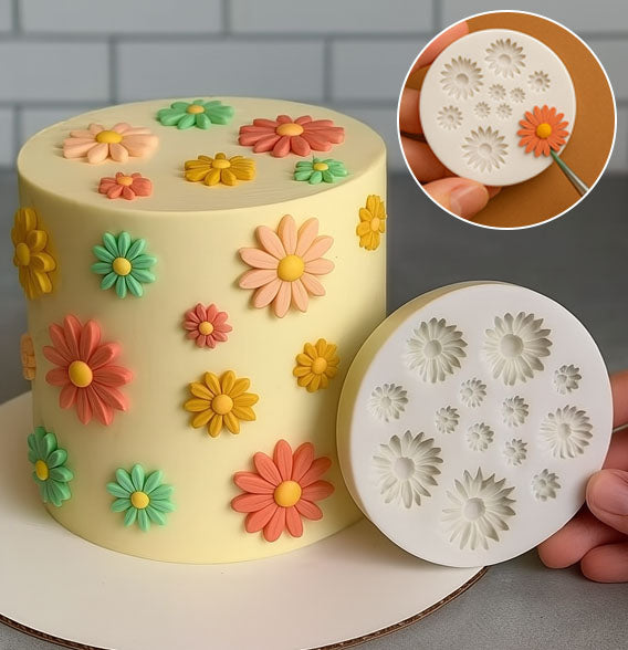 Moules en Silicone en Forme de Marguerite