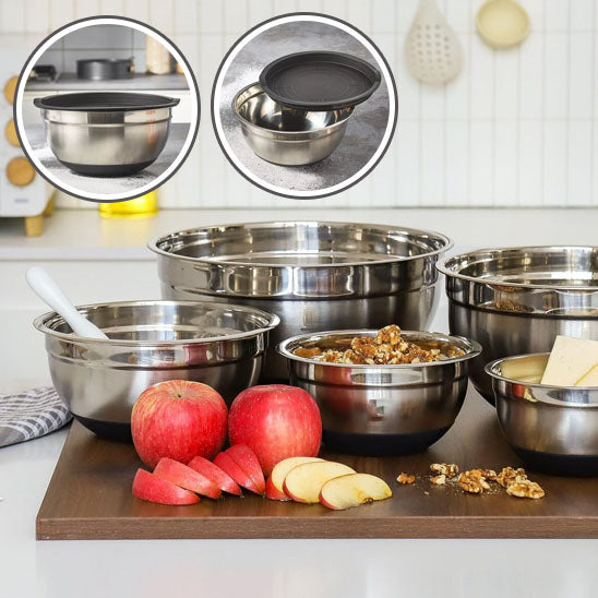 Ensemble de 6 Saladiers avec Couvercle