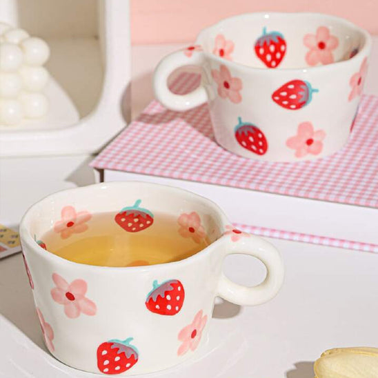 Tasses en Céramique Peintes à la Main