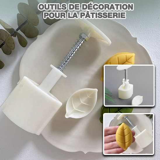 Emporte-Pièce avec Tampon en Forme deFeuilles