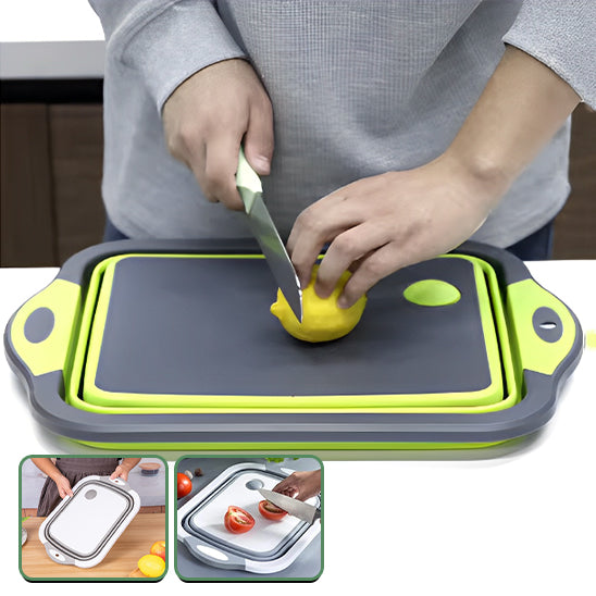 Planche à Découper Pliante avec Passoire