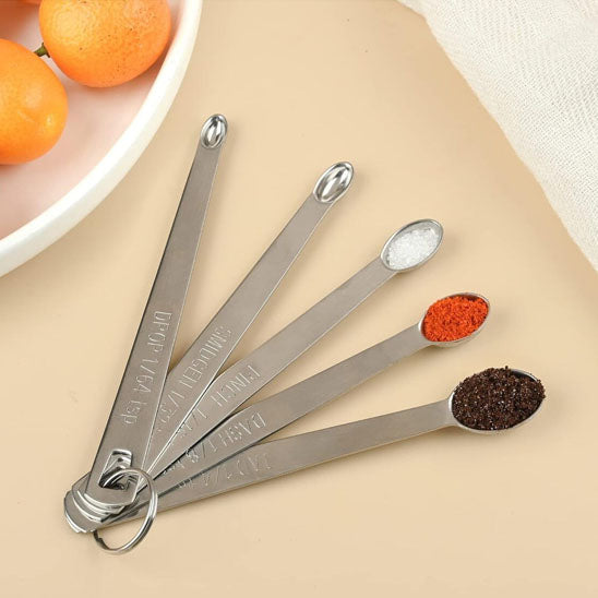 Ensemble 5 Cuillère Doseuse 1/4 a 1/64