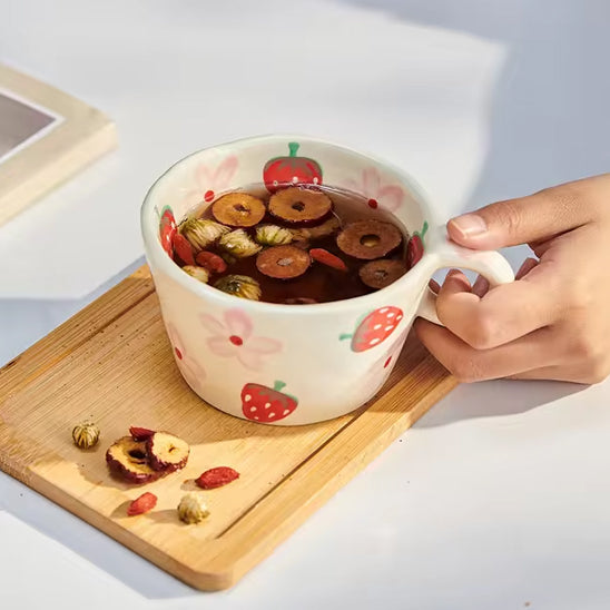 Tasses en Céramique Peintes à la Main