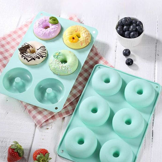 Moule à beignets en Silicone 6 cavités