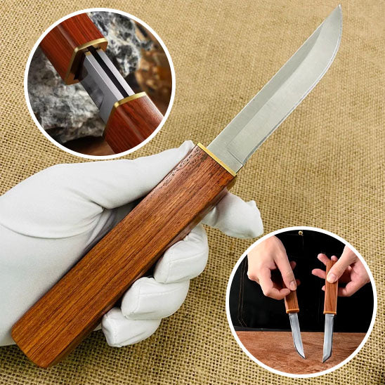 Couteau Double Droit 2 en 1