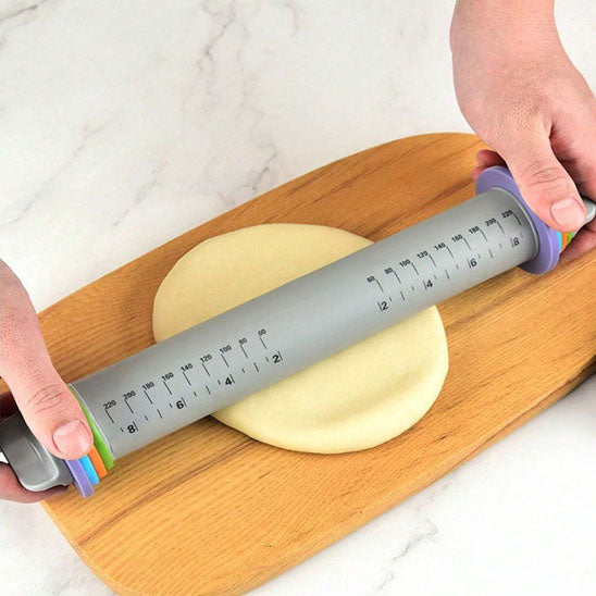 Rouleau à Pâtisserie en Silicone à Épaisseur Réglable