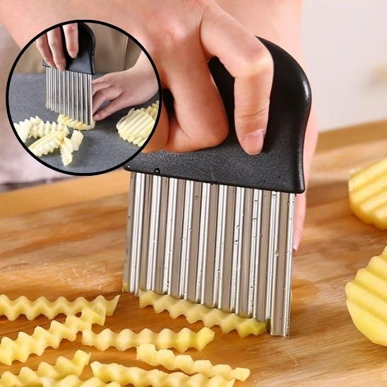 Couteau Ondulé à Frites