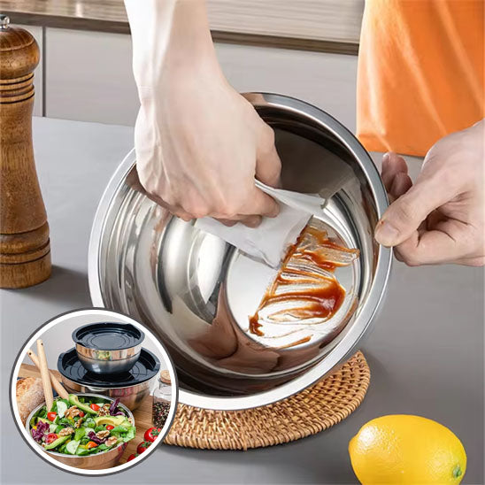 Ensemble de 6 Saladiers avec Couvercle