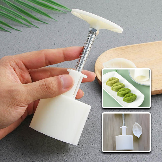 Emporte-Pièce avec Tampon en Forme deFeuilles