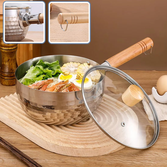 Casserole en Acier Inoxydable avec Couvercle