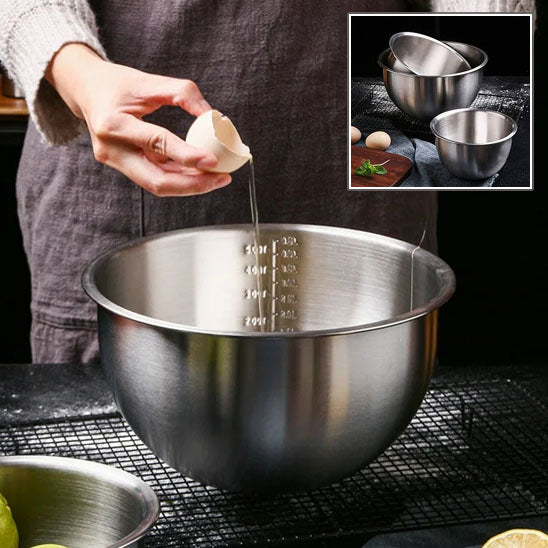 Bols à Mélanger en Acier Inoxydable 304