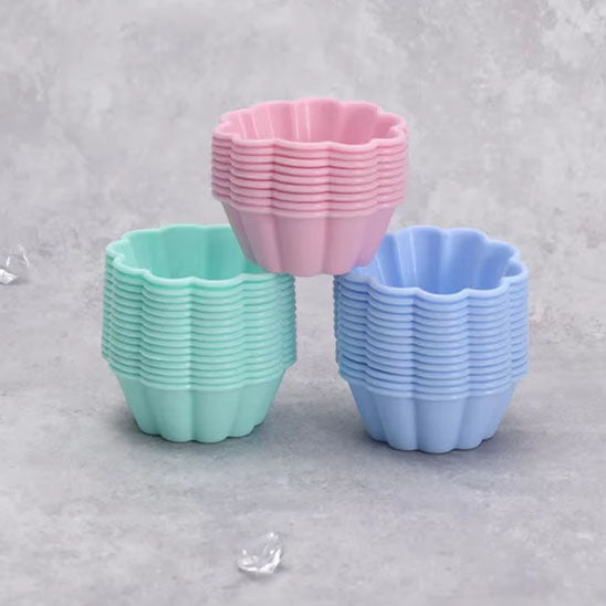 Moule à Muffin en Forme de Fleurs 12 pièces