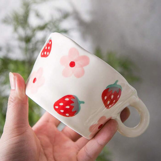 Tasses en Céramique Peintes à la Main