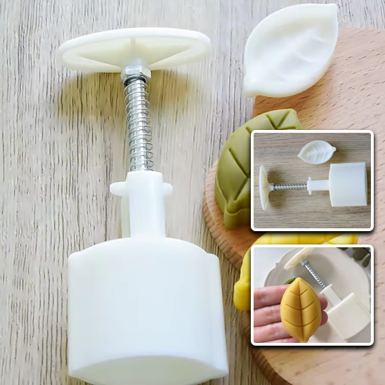 Emporte-Pièce avec Tampon en Forme deFeuilles