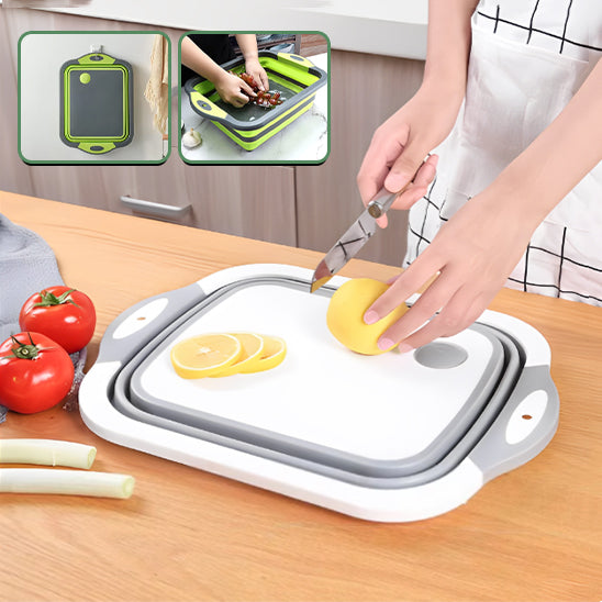 Planche à Découper Pliante avec Passoire