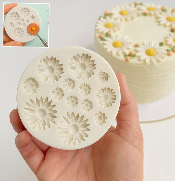 Moules en Silicone en Forme de Marguerite