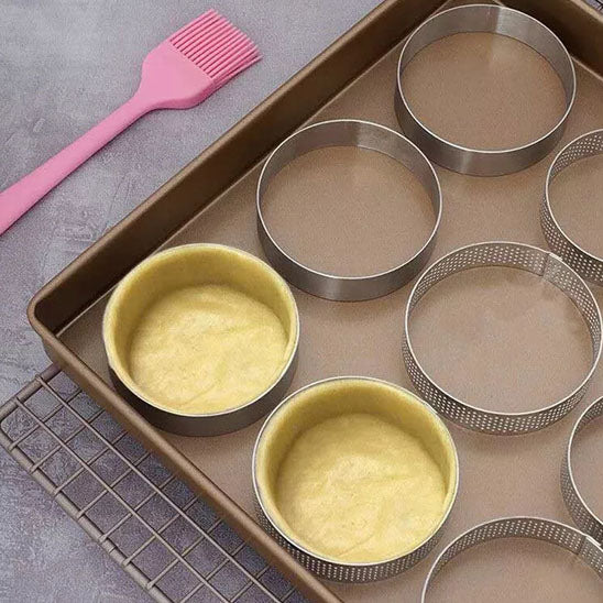 Anneaux de Tartes en Acier Inoxydable 4 pièces