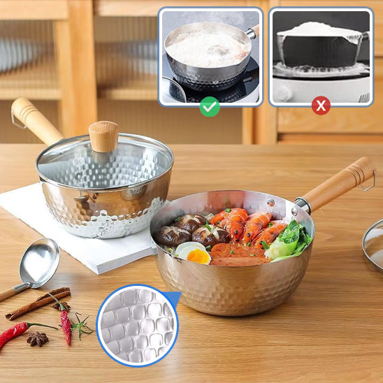 Casserole en Acier Inoxydable avec Couvercle