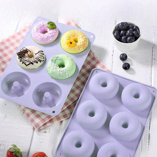 Moule à beignets en Silicone 6 cavités