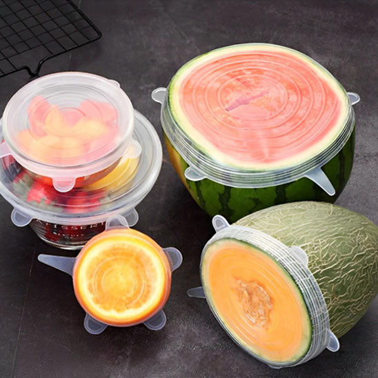 Lot de 12 Couvercles en Silicone