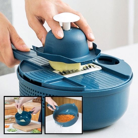 Râpe à légumes Compacte et Éfficace 12 fonctions en 1