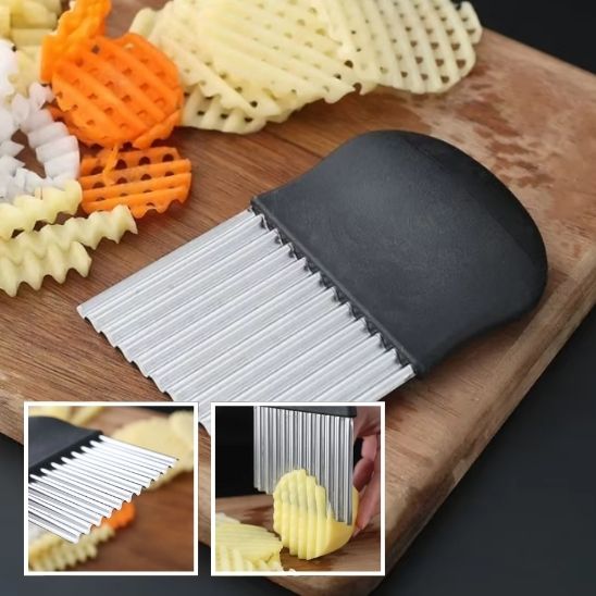 Couteau Ondulé à Frites