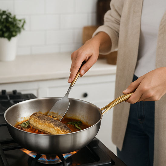 Poêle à Frire en Acier Inoxydable 316